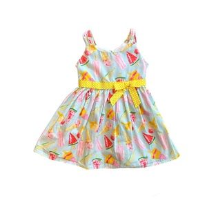 Jessica Ann light blue pastel popsicle sleeveless summer toddler dress size 2t